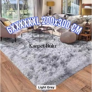 Karpet Bulu 6XL Size 200x300 cm | Karpet Bulu Lembut | Fluffy Shaggy Carpet For Living Room