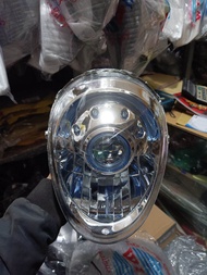 Lampu depan headlamp reflektor scoopy k16 2013 2016 stater kasar halus