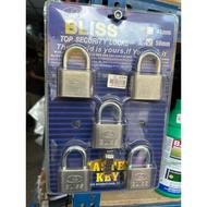HEAVY DUTY BLISS 50mm Padlock Rust Resistance TOP SECURITY KEY
