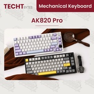 Ajazz AK820 Pro Hot-Swappable Mechanical Keyboard with Display Screen (75% layout, Gasket-mounted, t