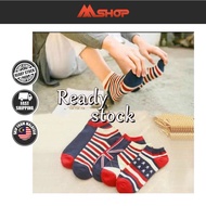 #A45🇲🇾 Men socks women socks Stocking lelaki/perempuan colour sock colourful unisex socks 袜子 参色 男女短袜