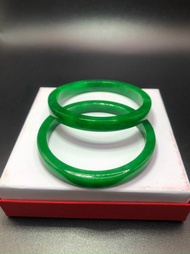 ( BẢN VUÔNG-ĐÁ A ) Bộ 2 vòng cặp cẩm thạch xanh Ni 50-Ni 53 phong cách mớivòng thời trang Mẫu i hìn