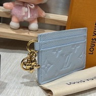 Lv Charms Card Holder Azur Frost