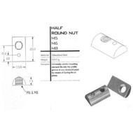 HALF ROUND NUT FOR ALUMINIUM PROFILE