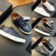 C4OB zegna 2024 New Style Men's All-Match Casual Shoes Genuine Leather Sports Style British Big Bran