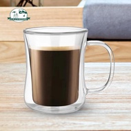 [In Stock] Double Walled Mug Drinking Glass Borosilicate Beverage Mug Espresso Cups Glass Cup Water Cup for Woman