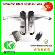 Bathroom door lock toilet door lock keyless door lock aluminium door kunci bilik mandi toilet door d