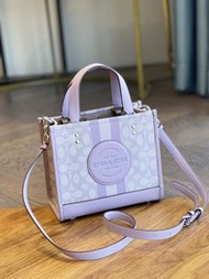 COACH C8417 Dempsey香布蕾布托特系列 香芋紫細號  size  22x11x20cm