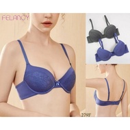 Bra FELANCY UnderwireWanita Size 34B 38B Thick Foam Cup 3/4 / Underwire Underwear 279F
