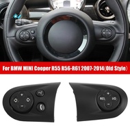 Multifunction Audio Cruise Car Steering Wheel Control Switch Trim Cover for BMW MINI Cooper R55 R56 R57 R58 R59 07-14 Parts