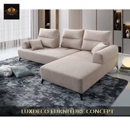 Modern L shape push back sofa sofa