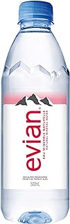 Evian Natural Mineral Water, 500ml Case (Pack of 24)