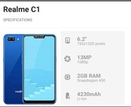 Oppo C1 Realme available in 32+3GB and 64+4GB. For more details Contact 52938786