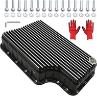 328052010 Heavy Duty Transmission Oil Pan Compatible with 2011-2019 Ford 6.7L with 6R140 Transmissio