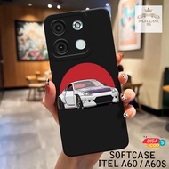 HP ITEL A60S Case - Rajacase - ITEL A60 Casing A60S/ - CAR case Motif - Cellphone protector - ITEL -