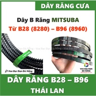 MITSUBA Serrated Belt B28 - B96, RECMF 8280 - 8960. High Quality, Durable, 100% Genuine Thailand
