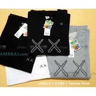 【AMBRAI.com】 UNIQLO x KAWS x 芝麻街 聯名 刺繡 Box Logo UT Tee T恤 長袖 短袖 上衣 衛衣 大學T 帽T Elmo 餅乾怪獸 恩尼 畢特 史奴比 村上隆 off