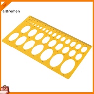 (New)  21cm/25cm Ellipse Drafting Drawing Stencil Mechanical Ruler Oval Round Template