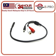 CCTV Spy Hidden Microphone Mic Mini Audio Sound Monitor For CCTV CAMERA DVR Security System CCTV Mic