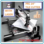 HEAVY DUTY PRC TILE CUTTER 24'' 600MM WITH LASER PEMOTONG JUBIN CUT POTONG TILES Machine Double Rail