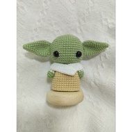 Crochet Mandalorian Grogu Handmade Doll Keychain