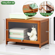 BOHO Tủ Sách gỗ kệ đựng đồ tủ tài liệu chất liệu MDF chống nước phong cách hiện đại Cửa kính acrylic