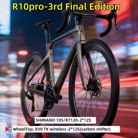 TWITTER R10pro-3rd Final Edition Road Bike 105kit R7120-24S WheelTop EVO-24S Wireless Carbon Fiber B