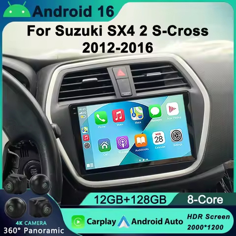 Android 16 For Suzuki S-Cross SX4 2014 2015 2016 2017 Auto Radio GPS Multimedia Player Stereo Carpla
