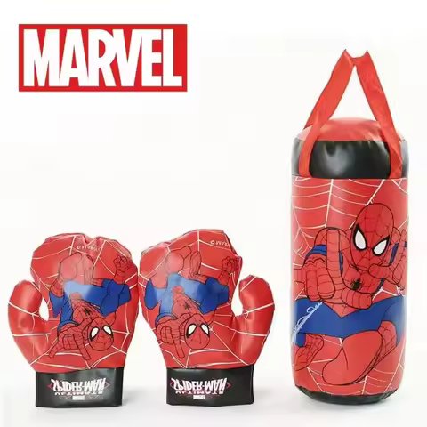 Spiderman children's cartoon animation mini simulation boxing gloves Marvel decompression sandbag gl