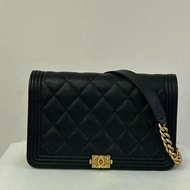 CHANEL 黑荔枝金鍊 BOY-WOC