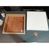 16" x 20" x 1" BOXTYPE CANVAS, GESSO FINISHED, MUSEUM WRAP WITH BACKING PLYWOOD