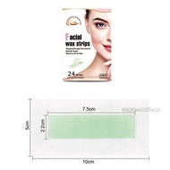 24pcs Lip Hair Removal กระดาษขี้ผึ้งที่มีประสิทธิภาพแบบพกพาสองด้าน Gentle WAX Strips สำหรับผู้หญิง