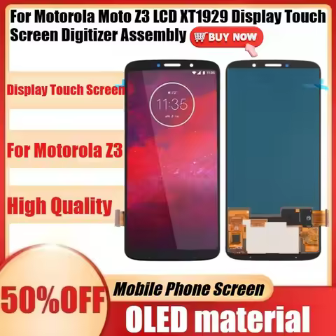 New OLED For Motorola Moto Z3 LCD XT1929 Display Touch Screen Digitizer Assembly Replacement For Mot
