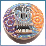 (XCTS) 7 Key Tuneable Coconut Shell Mbira Portable Kalimba Adjustable Finger Thumb Piano Musical Ins