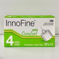 INNOFINE PEN NEEDLE 4MM 32G 20Sx5