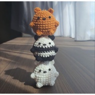 we bare bears crochet handmade knit