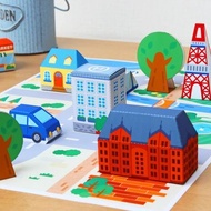 DIY Papercraft Diorama Mini City Miniature Paper