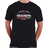New First Time Grandpa Est. 2024 Loading Soon To Be Dad Grandpa T-Shirt