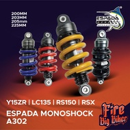 BIG BIKER Monoshock adjustable rebound damping 200MM 203MM 205MM Y15 Y16 200MM 203MM LC135 225MM RS1