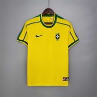 1998 Brazil Home Retro Soccer Jersey Football Men