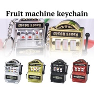 Mini Slot Machine Toy Keychain, Fruit Machine Slot Festival Gift Fillers Mini Arcade Game Toy
