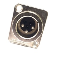 XLR MALE 3 PIN CHASSIS JACK - XLR MALE 3 PIN AMPHENOL ORIGINAL CASIS CONNECTOR