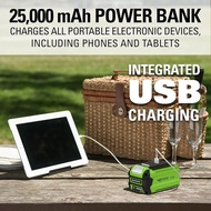 Greenworks 48V Industrial Cordless Axial Leaf Blower with 120 MPH/500 CFM 75+ Compatible Tools 2.5Ah