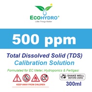 500 ppm (25°C) 300ml Calibration Solution for EC/TDS Meter Water Electrical Conductivity EC TDS Mete