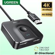 Ugreen HDMI 2.0 60Hz 2-in-1-out HDMI combiner High-end Ugreen HDMI Switch (supports 2-way) 70607 CM3