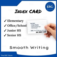 ERC Index Card 3x5 4x6 5x8 | 1/2 1/4 1/8 | Ruled Double Sided | Tabs Ring | School & Office Supplies