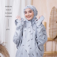 Adult Balinese rayon travel mukena, rosiana motif, pocong mukena, travel mukena, latest mukena