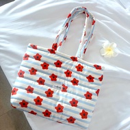 Soft Bag Padded 1 Inch Thick Synthetic Fiber Colorful Flower Pattern