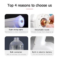 Spray Gun ReadyStock Nano Blu-ray Disinfection Gun Wireless Spray Atomization Real Handheld Disinfector Sterilization