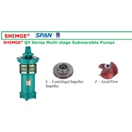 SHIMGE 2"-8" 3HP-25HP 3PHASE QY SERIES MULTISTAGE SUBMERSIBLE PUMP